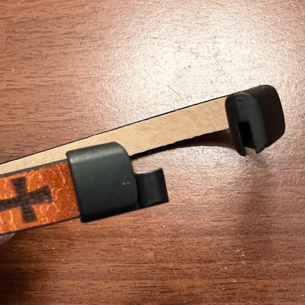 Brown Leather Bracelet with Crosses - Picture 3 of 5